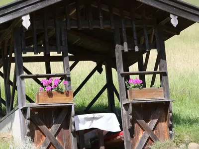Gartenlaube zum Entspannen im Grünen