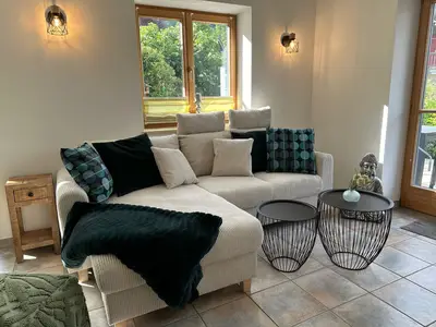 Wohnzimmer mit Schlafcouch