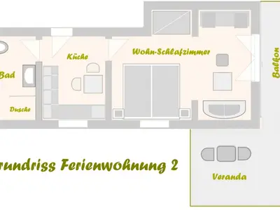Grundriss FeWo 2