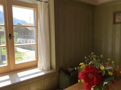 Aussicht beim Frühstück