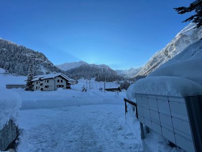 Aussicht vom Entré der Garage