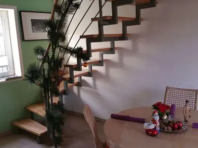 Treppe vom Erdgeschoss ins Obergeschoss