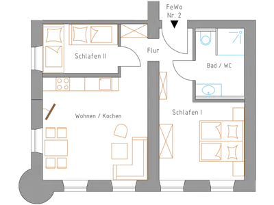 Ferienwohnung für 4 Personen (56 m²) in Bernau am Chiemsee 8/8