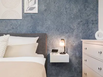 Die Nachttischlampe verfügt über eine USB-Schnittstelle, um Dein Handy während der Nacht aufzuladen.