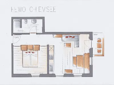 Ferienwohnung für 2 Personen (44 m²) in Bernau am Chiemsee 9/9