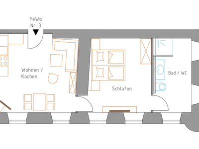 Ferienwohnung für 2 Personen (47 m²) in Bernau am Chiemsee 8/8