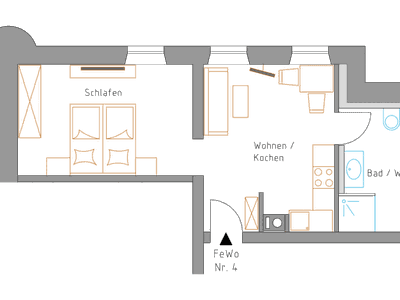 Ferienwohnung für 2 Personen (38 m²) in Bernau am Chiemsee 10/10