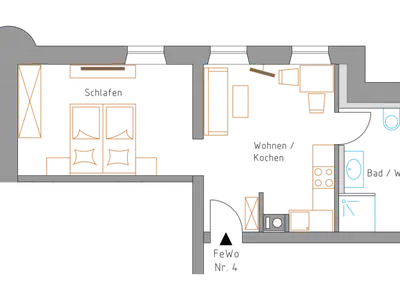 Ferienwohnung für 2 Personen (38 m²) in Bernau am Chiemsee 7/7