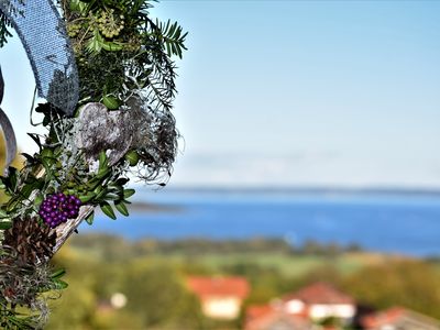 Blick zum Chiemsee vom Ostbalkon