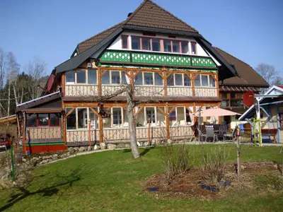Außenansicht des Gebäudes. Wannenhof Ostseite