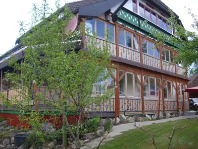 Außenansicht des Gebäudes. Ostseite