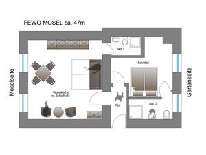 Ferienwohnung für 4 Personen (50 m²) in Bernkastel-Kues