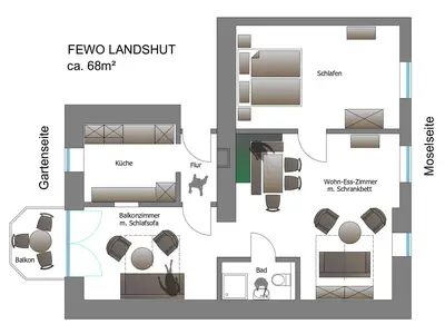 Ferienwohnung für 4 Personen (75 m²) in Bernkastel-Kues 6/10
