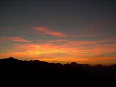 Sonnenuntergang am Hönig