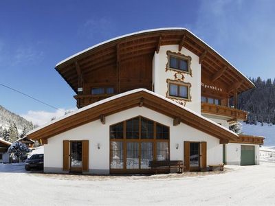 Panoramafoto Haus Alpenblick Winter