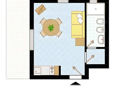 Ferienwohnung für 2 Personen (25 m²) in Bibione 3/10