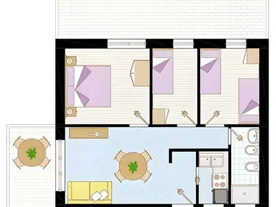 Ferienwohnung für 8 Personen (58 m²) in Bibione 7/10
