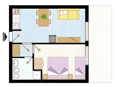 Ferienwohnung für 5 Personen (35 m²) in Bibione 7/10