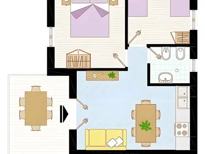 Ferienwohnung für 7 Personen (40 m²) in Bibione 3/10