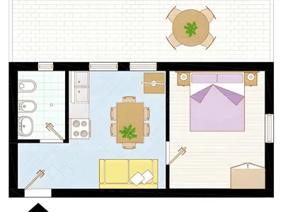 Ferienwohnung für 3 Personen (35 m²) in Bibione 4/10