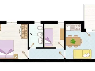 Ferienwohnung für 6 Personen (55 m²) in Bibione 5/10