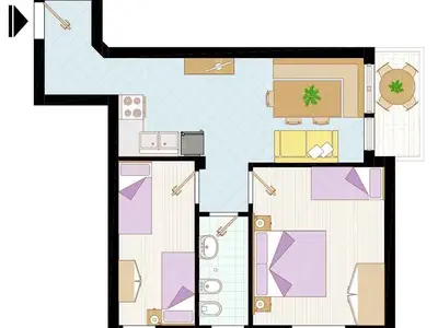 Ferienwohnung für 6 Personen (55 m²) in Bibione 7/10