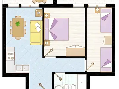 Ferienwohnung für 6 Personen (55 m²) in Bibione 3/10