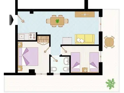 Ferienwohnung für 6 Personen (60 m²) in Bibione 9/10