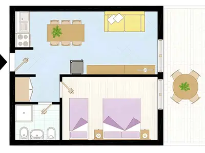 Ferienwohnung für 5 Personen (40 m²) in Bibione 8/10