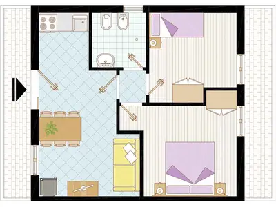 Ferienwohnung für 6 Personen (55 m²) in Bibione 5/10