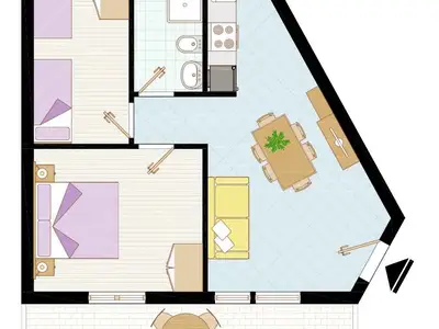 Ferienwohnung für 6 Personen (50 m²) in Bibione 3/10