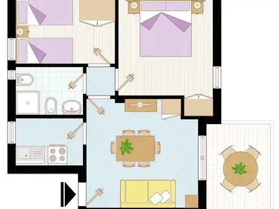 Ferienwohnung für 5 Personen (45 m²) in Bibione 2/10