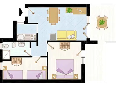 Ferienwohnung für 6 Personen (55 m²) in Bibione 8/10