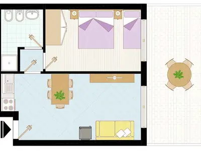 Ferienwohnung für 5 Personen (30 m²) in Bibione 5/10
