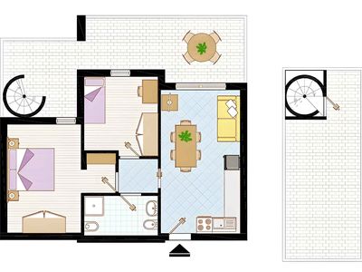 Ferienwohnung für 6 Personen (45 m²) in Bibione 10/10