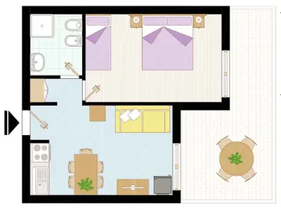 Ferienwohnung für 5 Personen (35 m²) in Bibione 5/10