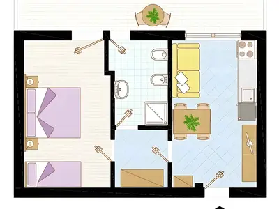 Ferienwohnung für 4 Personen (30 m²) in Bibione 2/10