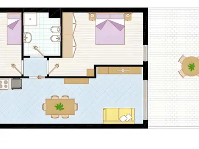 Ferienwohnung für 6 Personen (55 m²) in Bibione 10/10