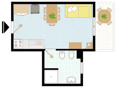 Ferienwohnung für 3 Personen (25 m²) in Bibione 8/10