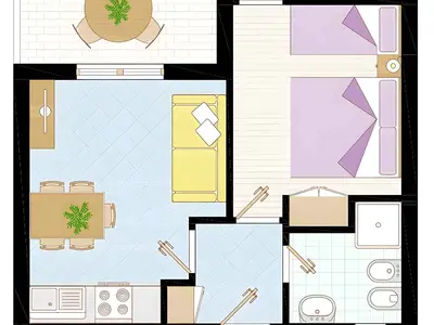 Ferienwohnung für 4 Personen (1 m²) in Bibione 3/10