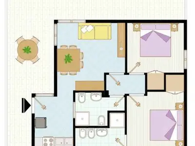 Ferienwohnung für 6 Personen (55 m²) in Bibione 7/10
