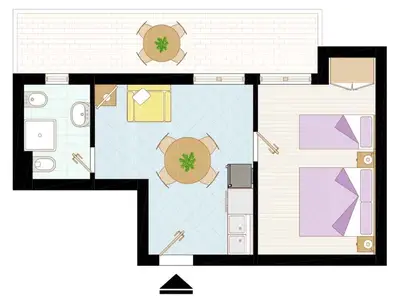 Ferienwohnung für 4 Personen (35 m²) in Bibione 6/10