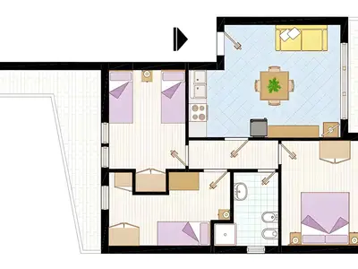 Ferienwohnung für 8 Personen (55 m²) in Bibione 6/10