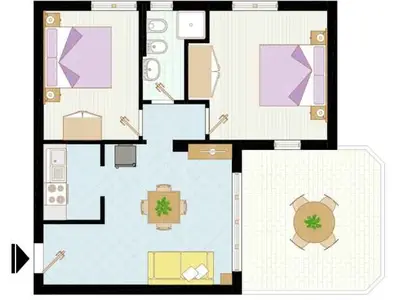 Ferienwohnung für 6 Personen (35 m²) in Bibione 8/10