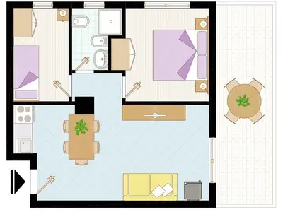 Ferienwohnung für 5 Personen (55 m²) in Bibione 8/10