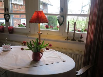 Esstisch im Appartement "Im Alten Backhaus"