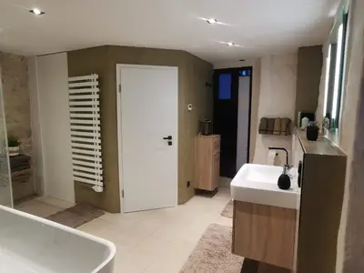 Badezimmer im Ferienhaus Sandsteintraum in Billerbeck