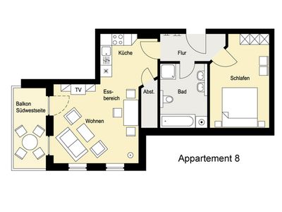 Ferienwohnung für 4 Personen (54 m²) in Binz (Ostseebad) 7/10