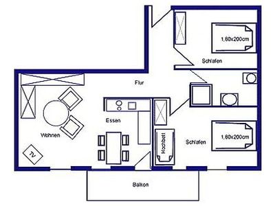 Ferienwohnung für 6 Personen (62 m²) in Binz (Ostseebad) 8/10