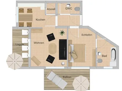 Ferienwohnung für 4 Personen (63 m²) in Binz (Ostseebad) 7/10